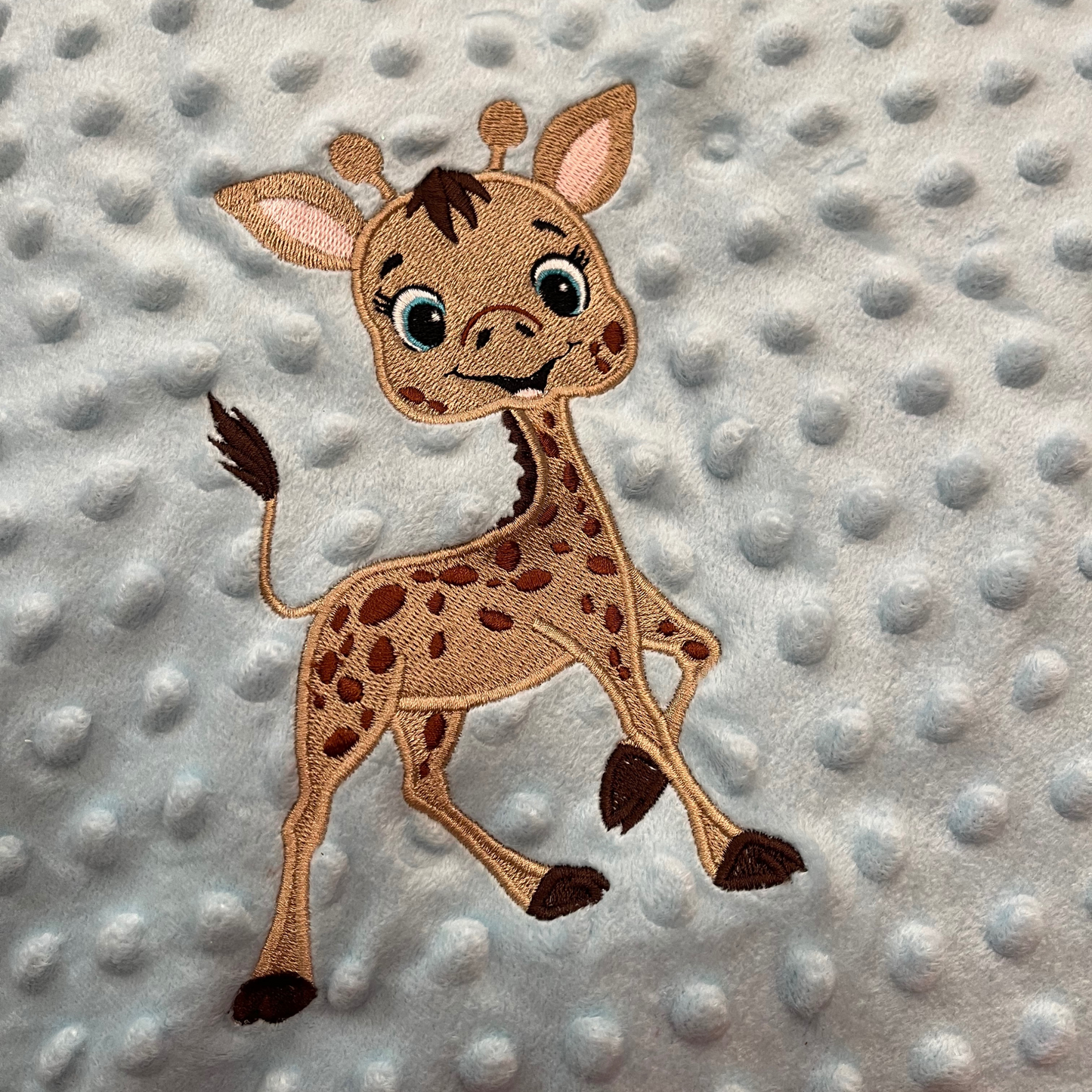 Baby Blanket with Giraffe Design