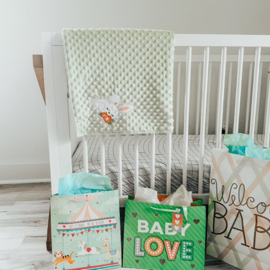 Baby Blanket with Bunny Design